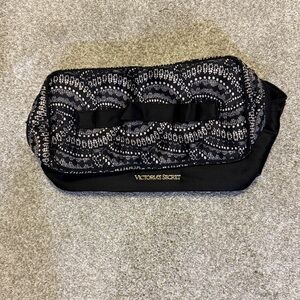Victoria's Secret Elegant Black and White Pouch